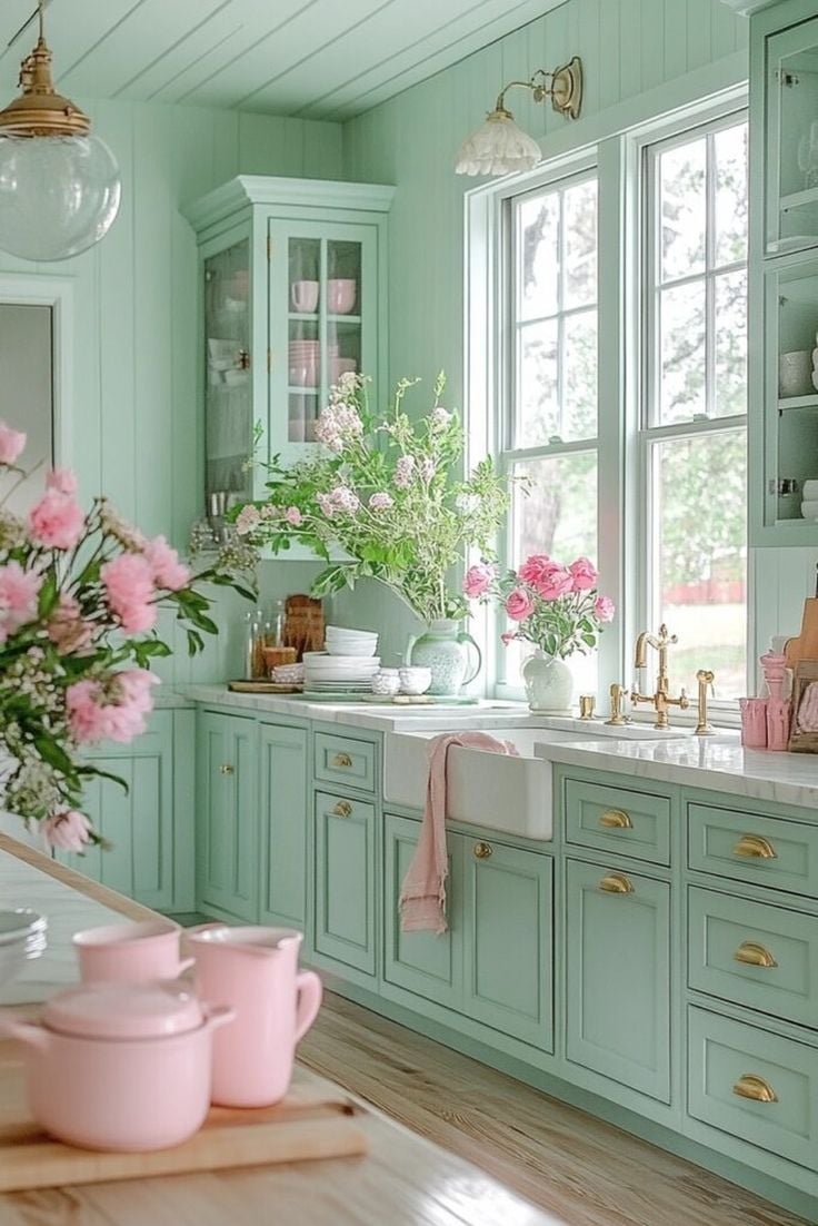 cozinha verde - imagem 1