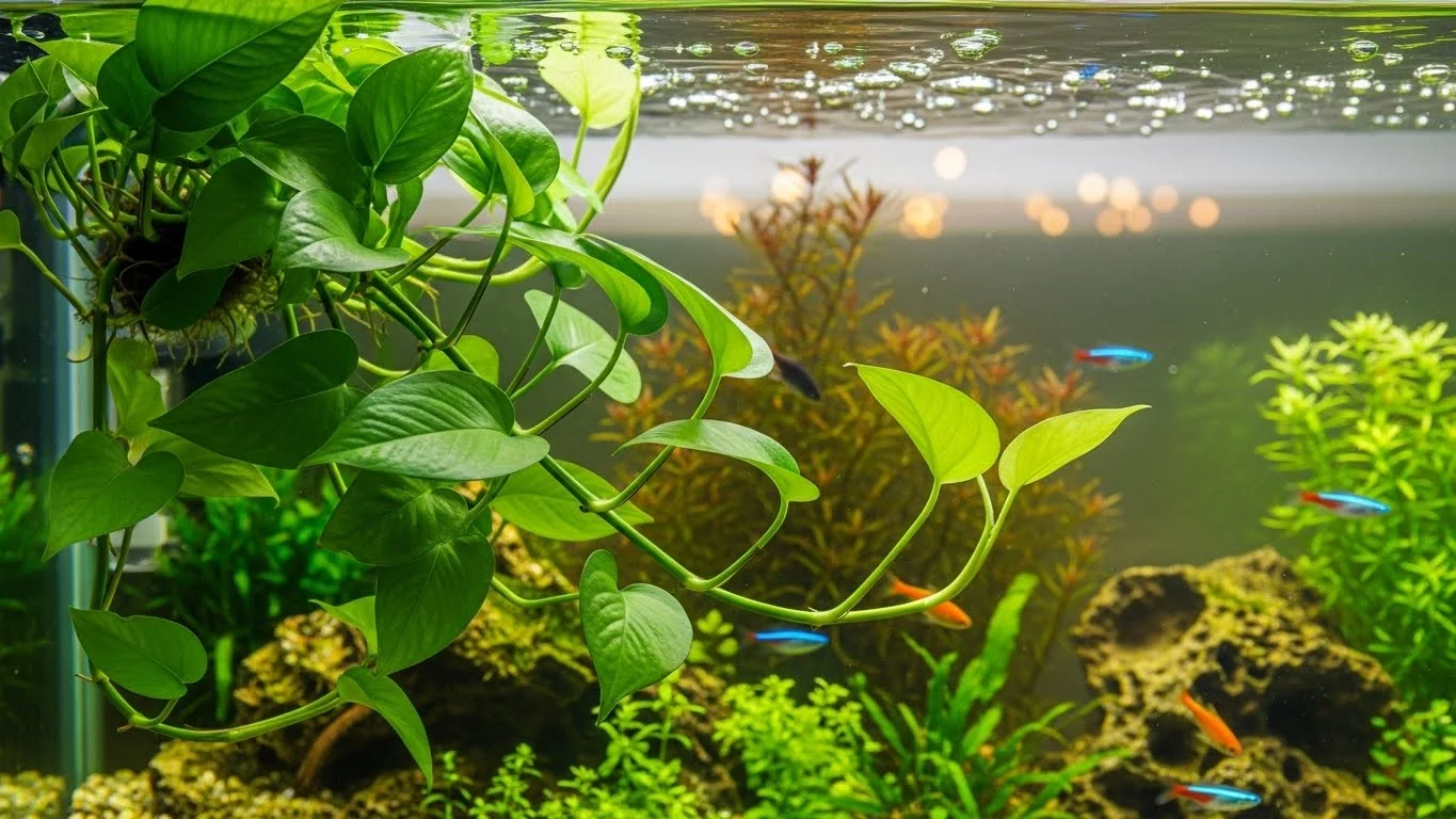 Em Aquários Desativados: Reutilize e Crie um Jardim Aquático - inspiração