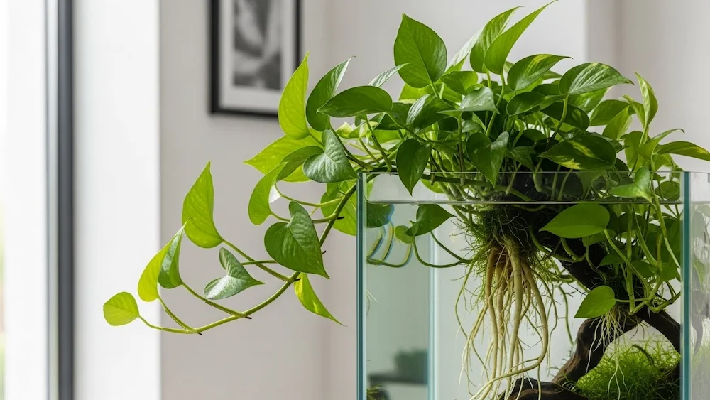 Em Aquários Desativados: Reutilize e Crie um Jardim Aquático - detalhe